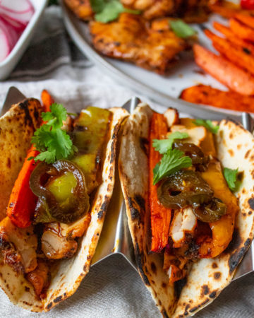 Chicken Thigh and Veggie Tacos