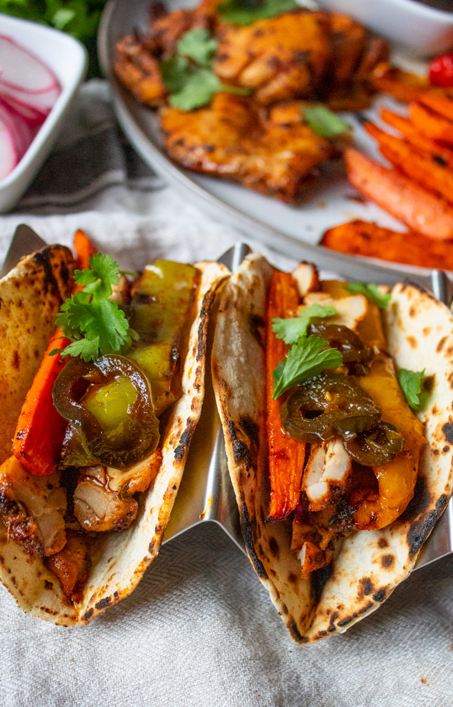 Chicken Thigh and Veggie Tacos