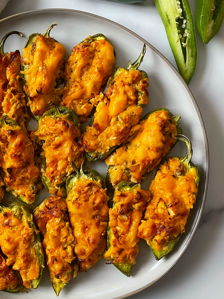 Smoked Buffalo Chicken Jalapeno Poppers - Dad With A Pan