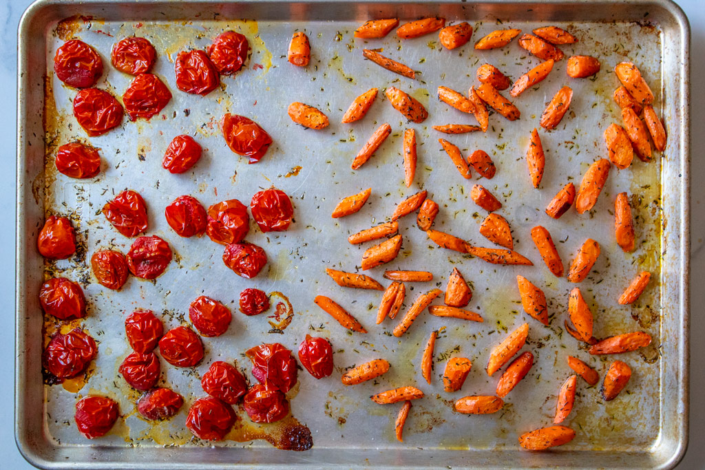Roasted Carrots and Tomatoes