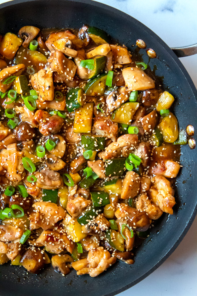 Asian Chicken Thigh and Vegetable Stir-Fry | Jen's Rooted Kitchen